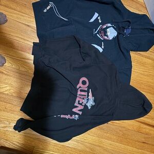 Two Patriots Navy Blue and White Logo Hoodie